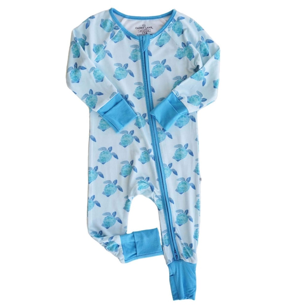 NEW! TROPICAL TURTLES CONVERTIBLE ZIP ROMPER